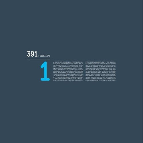 391 Selezione 1 / Various - 391 Selezione 1 / Various - Vinyl Record