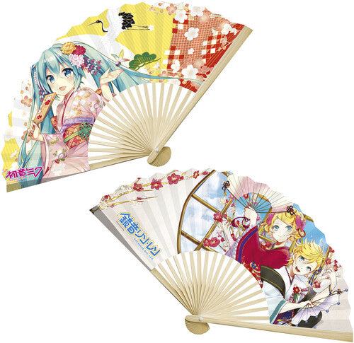 Fan - Hatsune Miku - Hatsune Miku & Kagamine Twins Kimon - Novelties