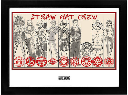 Poster - Framed - One Piece - Straw Hat Crew Framed Print - Special Products