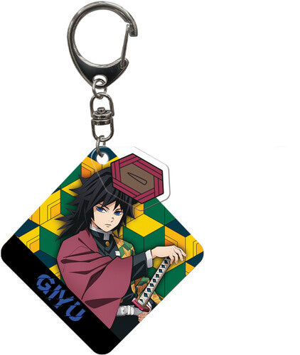 Keychain - Acrylic - Demon Slayer - Giyu Tomioka Keychain With Charm - Collectibles