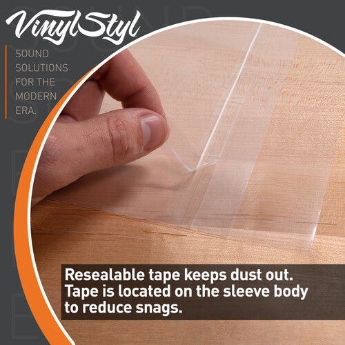 Vinyl Styl Vsp013 12in Lp Otr Sl Pe W/flap 500 Cnt - Vinyl Styl Vsp013 12in Lp Otr Sl Pe W/flap 500 Cnt - Bags/Sleeves