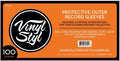 Vinyl Styl Vsp015 12in Lp Outer Slv Pe 100 Cnt Clr - Vinyl Styl Vsp015 12in Lp Outer Slv Pe 100 Cnt Clr - Bags/Sleeves