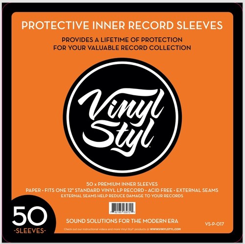 Vinyl Styl Vsp017 12in Lp In Sl Sq Crn 50 Cnt Wh - Vinyl Styl Vsp017 12in Lp In Sl Sq Crn 50 Cnt Wh - Bags/Sleeves