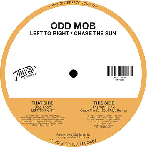 Odd Mob - Left To Right - Vinyl Record