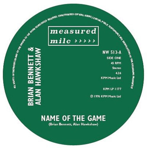 Bennett,brian / Hawkshaw,alan / Richmond,dave - Name Of The Game / Confunktion - Vinyl Record
