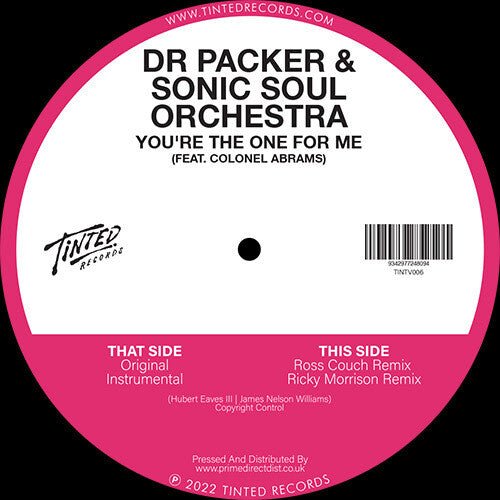 Dr Packer & Sonic Soul Orchestra - You're The One For Me - Vinyl Record