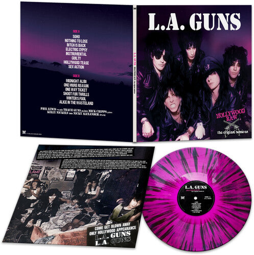 L.A. Guns - Hollywood Raw - The Original Sessions - Purple/Black Splatter