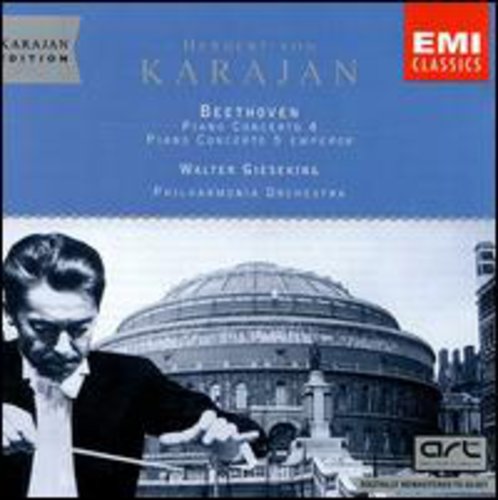 Beethoven / Karajan / Gieseking - Piano Concertos 4 & 5: Karajan Edition - Music CD