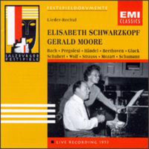 Schwarzkopf / Moore / Bach / Pergolesi / Handel - Lieder Recital - Music CD