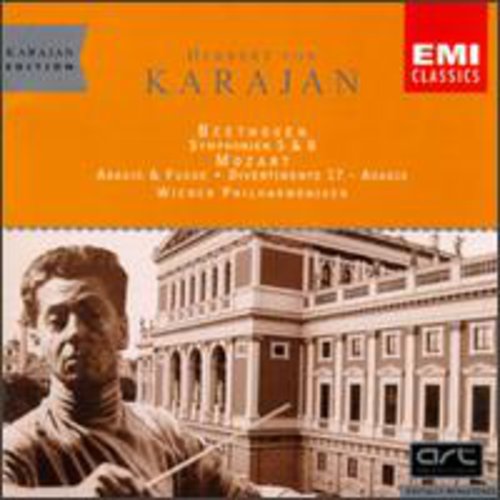 Beethoven / Mozart / Karajan / Vienna Phil Orch - Symphonies 5 & 8 / Adgio & Fugue K. 546 - Music CD