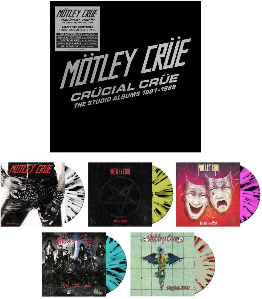 Crucial Crue: The Studio Albums 1981-1989 [Limited Edition LP Box Set] Vinyl Record