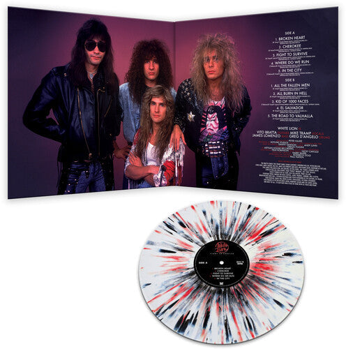 White Lion - Fight To Survive [White/Black/Red Splatter]