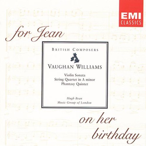 Vaughan Williams / Bean / Music Group Of London - Violin Sonata / String Quartet - Music CD