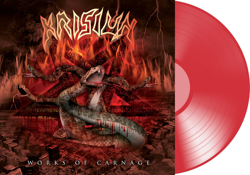 Works Of Carnage - Transparent Red (Bonus Tracks) [LP] Vinyl Record
