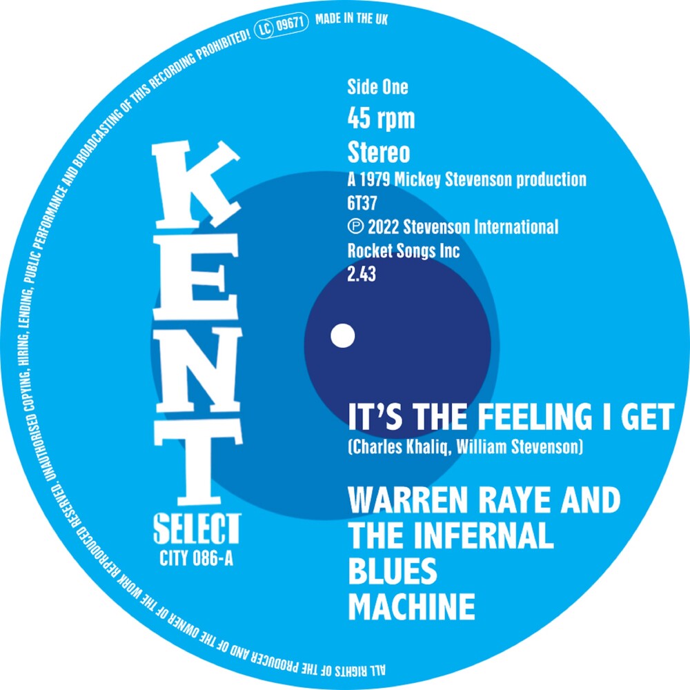 It's The Feeling I Get / I Can'T Turn You Down [7" Vinyl] Vinyl Record