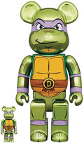 Medicom - Tmnt Donatello Chrome Version 100% & 400% Bea 2pk - Collectibles