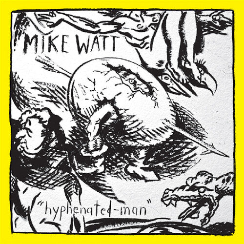 Mike Watt - Hyphenated-Man - Yellow & Black Marble