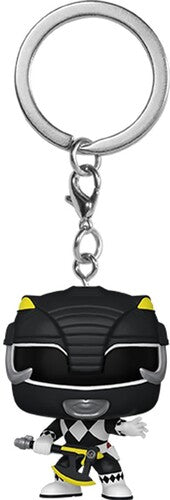 Funko Pop! Keychain: - Mighty Morphin Power Rangers 30th- Black Ranger - Collectibles