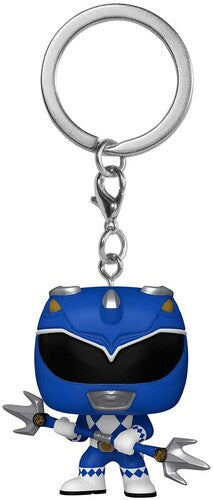 Funko Pop! Keychain: - Mighty Morphin Power Rangers 30th- Blue Ranger - Collectibles