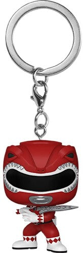 Funko Pop! Keychain: - Mighty Morphin Power Rangers 30th- Red Ranger - Collectibles