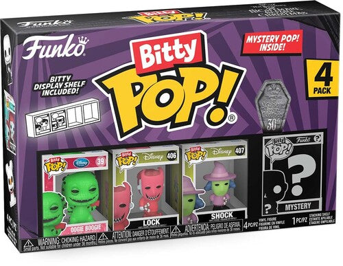 Funko Bitty Pop!: - The Nightmare Before Christmas- Oogie Boogie 4pk - Collectibles