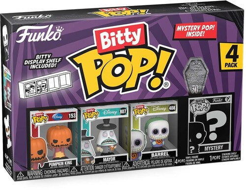Funko Bitty Pop!: - The Nightmare Before Christmas- Pumpkin Jack 4pk - Collectibles