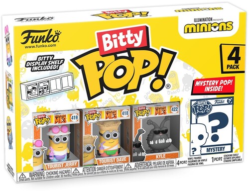 Funko Bitty Pop!: - Minions- Young Gru 4pk - Collectibles