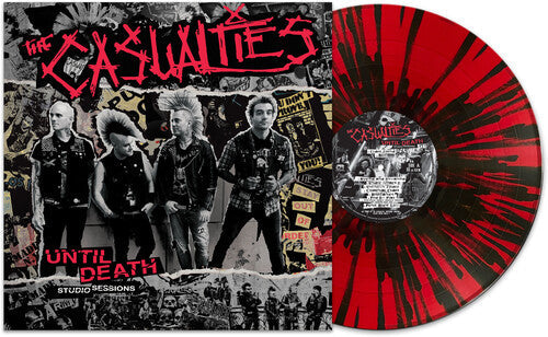 The Casualties - Until Death: Studio Sessions - RED/BLACK SPLATTER