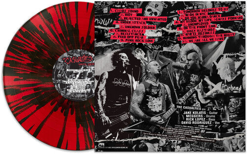 The Casualties - Until Death: Studio Sessions - RED/BLACK SPLATTER