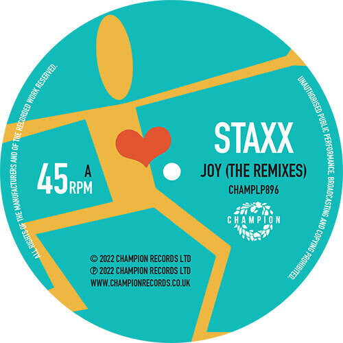 Staxx - Joy (the Remixes) - Vinyl Record