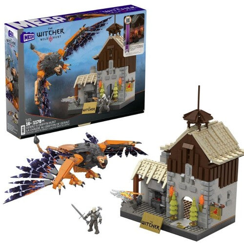 Mega Bloks Witcher - Witcher Geralts Griffin Hunt Building Toy Set - Collectibles