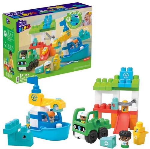 Mega Bloks - Green Town Ocean Time Clean Up - Collectibles