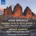 Sinigaglia / Jeska / Kostadinov - V2: Works For String Quartet - Music CD
