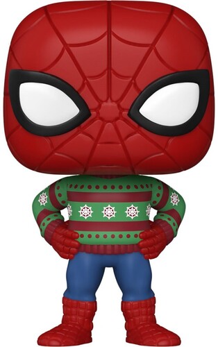 Funko Pop! Marvel: - Holiday- Spider-man(swtr) - Collectibles