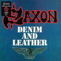 Saxon - Denim And Leather [Indie Exclusive Limited Edition Red & Black Splatter LP]