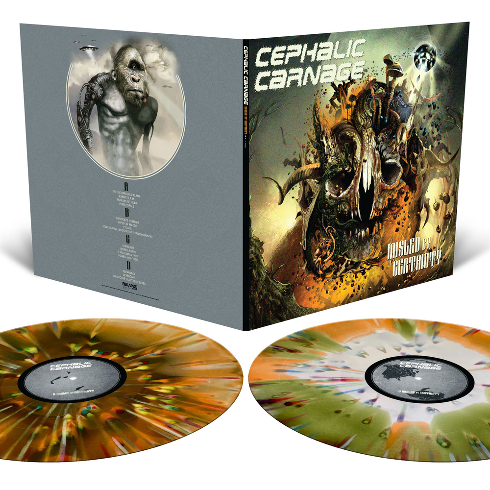 Cephalic Carnage - Misled By Certainty [Tri-Color Merge with Splatter]