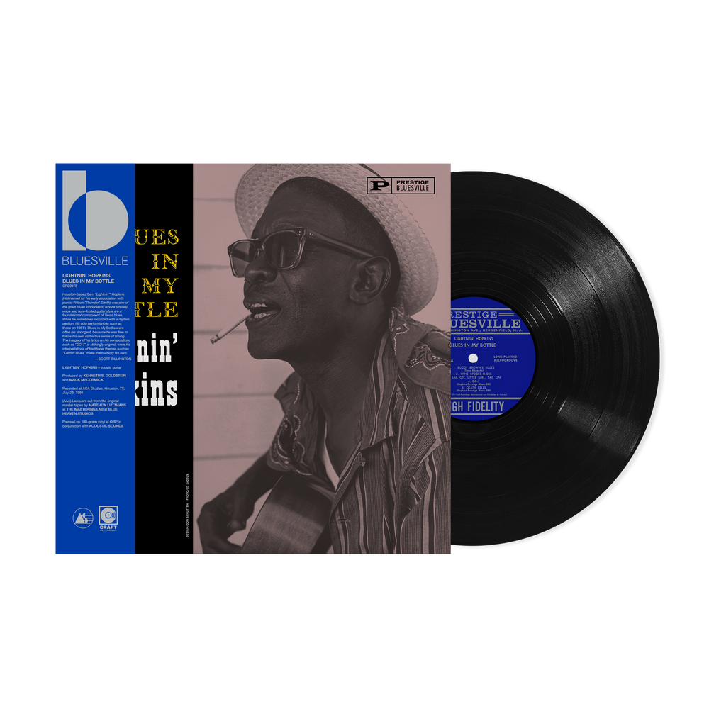 Lightnin' Hopkins - Blues In My Bottle (Bluesville Acoustic Sounds Series) [180g Black Vinyl - paper wrapped jacket]
