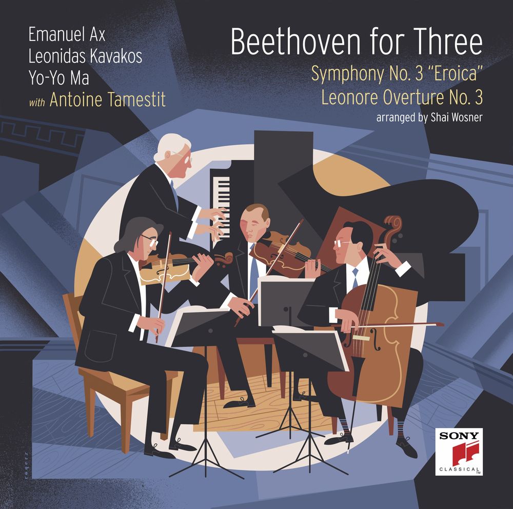 Yo-Yo Ma, Leonidas Kavakos, Emanuel Ax, Antoine Tamestit - Beethoven for Three: Symphony No. 3 "Eroica" and Leonore Overture No. 3 Music CD