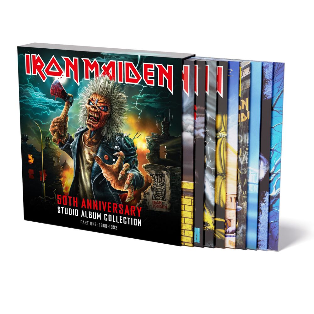 Pre-Order: Iron Maiden - 50th Anniversary Studio Album Collection, Part One: 1980-1992 [Multicolor 10 LP Box Set] Vinyl Record