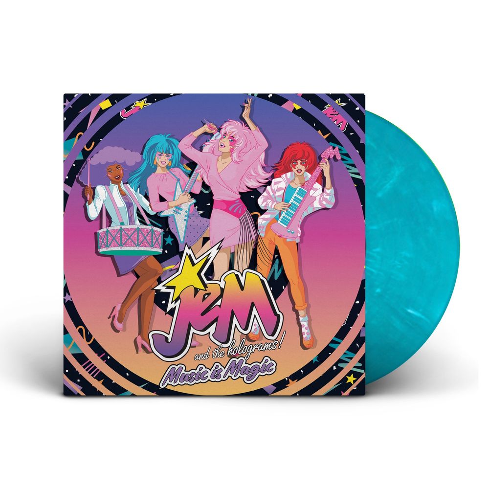 Pre-Order: Jem & The Holograms - Jem & The Holograms: Music Is Magic [ Tidal Wave Blue] Vinyl Record