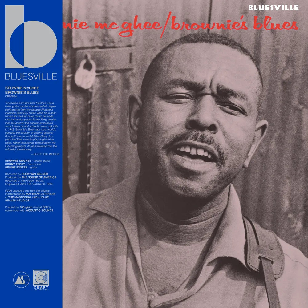 Pre-Order: Brownie Mcghee - Brownie's Blues - Bluesville Acoustic Sounds Series [180g Black with tip-on jacket] Vinyl Record