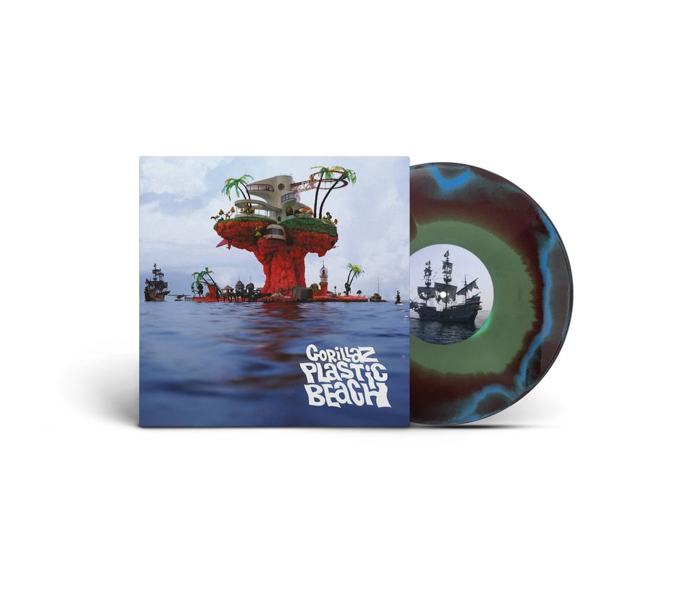 Pre-Order: Gorillaz - Plastic Beach - Brick & Mortar Exclusive [Blue, Green and Orange Half-speed Mastered] Vinyl Record