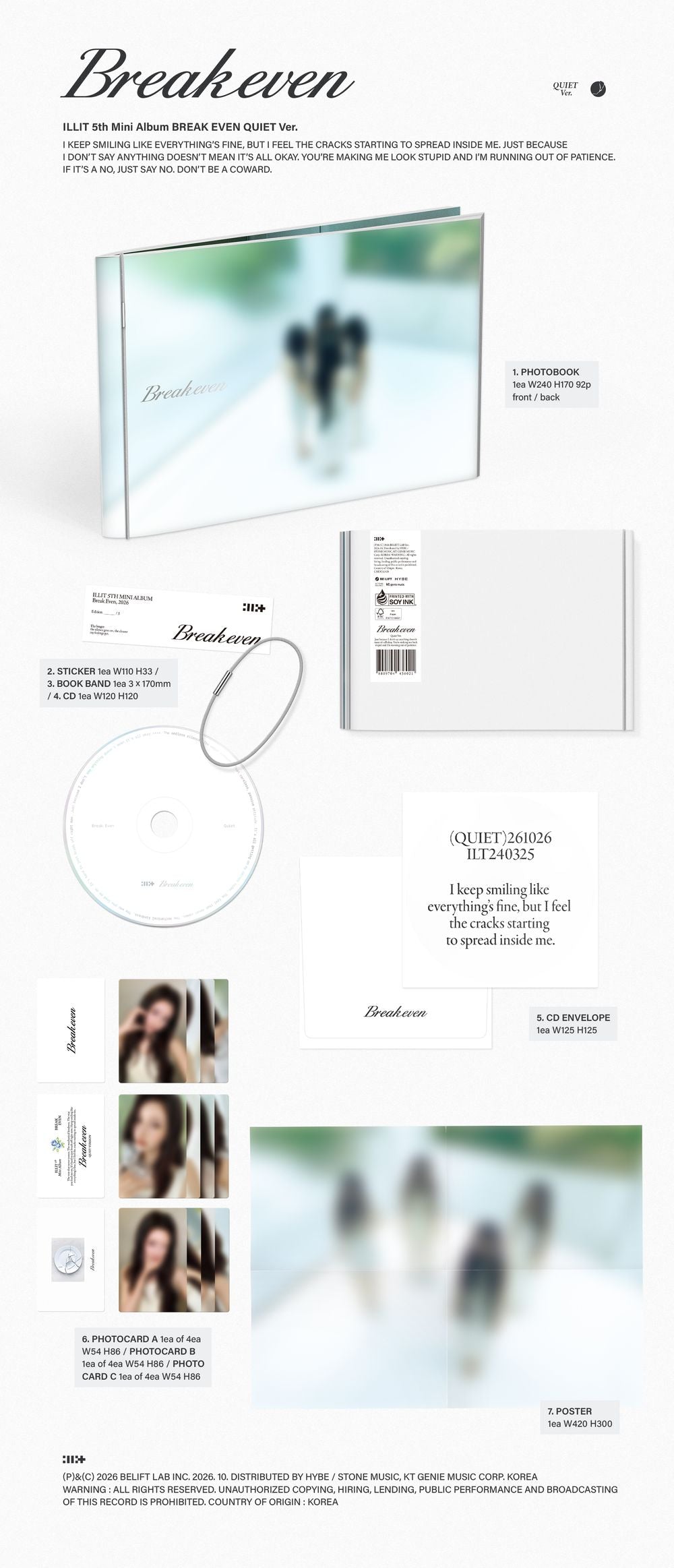 Pre-Order: ILLIT - BREAK EVEN [QUIET Ver.] Music CD