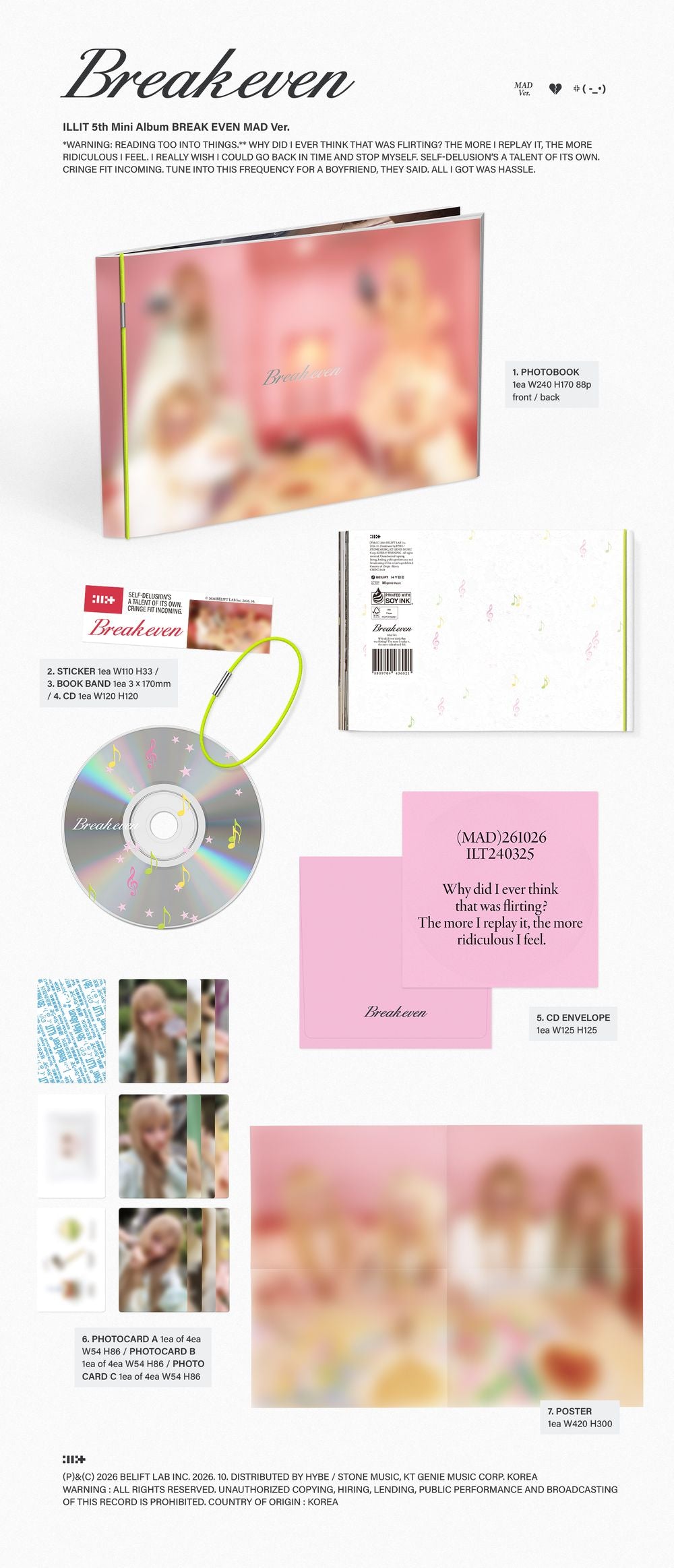 Pre-Order: ILLIT - BREAK EVEN [MAD Ver.] Music CD