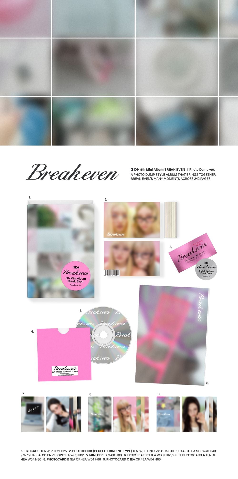 Pre-Order: ILLIT - BREAK EVEN [Photo Dump ver.] Music CD