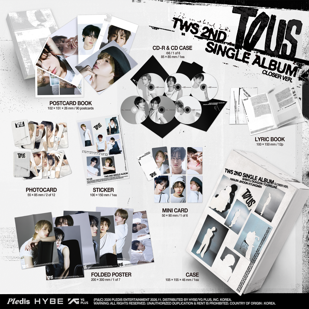 Pre-Order: TWS - TWS 2nd Single Album 'TO US' [Closer Ver.] Music CD