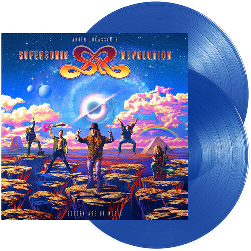 Arjen Lucassen's Supersonic Revolution - Golden Age Of Music - Transparent Blue - Vinyl Record