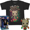 Funko Pocket Pop!&tee: - Guardians Of The Galaxy- Holiday Groot- M - Collectibles