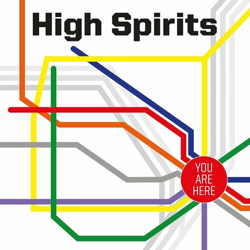 High Spirits - You Are Here - Blue W/ White & Red Splatter - Vinyl Record