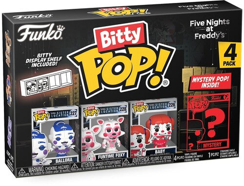 Bitty Pop Five Nights At Freddys - Bitty Pop Five Nights At Freddys Ballora 4 Pack - Collectibles